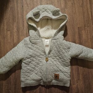 Carter's Gray Quilted Hoodie for Kids